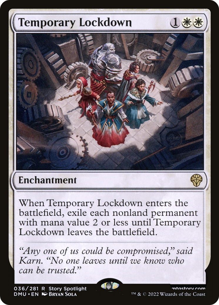 Temporary Lockdown (DMU-036)  Foil - Dominaria United