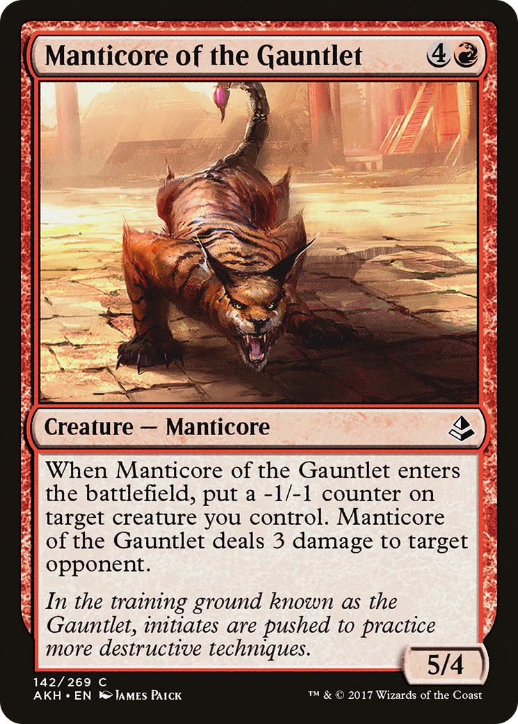 Manticore of the Gauntlet (AKH-142) - Amonkhet