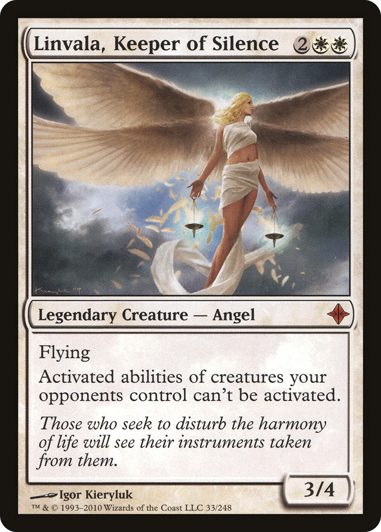 Linvala, Keeper of Silence (ROE-033)  - Rise of the Eldrazi