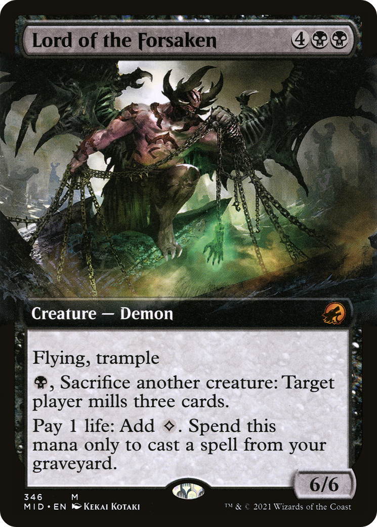 Lord of the Forsaken (Extended Art) (MID-346)  - Innistrad: Midnight Hunt: (Extended Art)