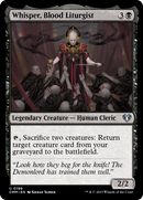 Whisper, Blood Liturgist (CMM-198)  Foil - Commander Masters
