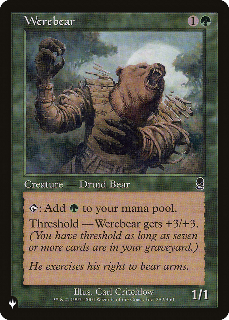 Werebear (LIST-ODY-282)  - The List