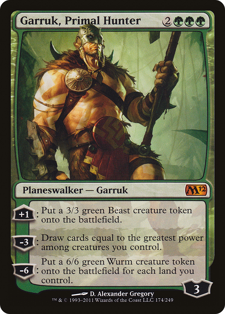 Garruk, Primal Hunter (M12-174)  Foil - Magic 2012