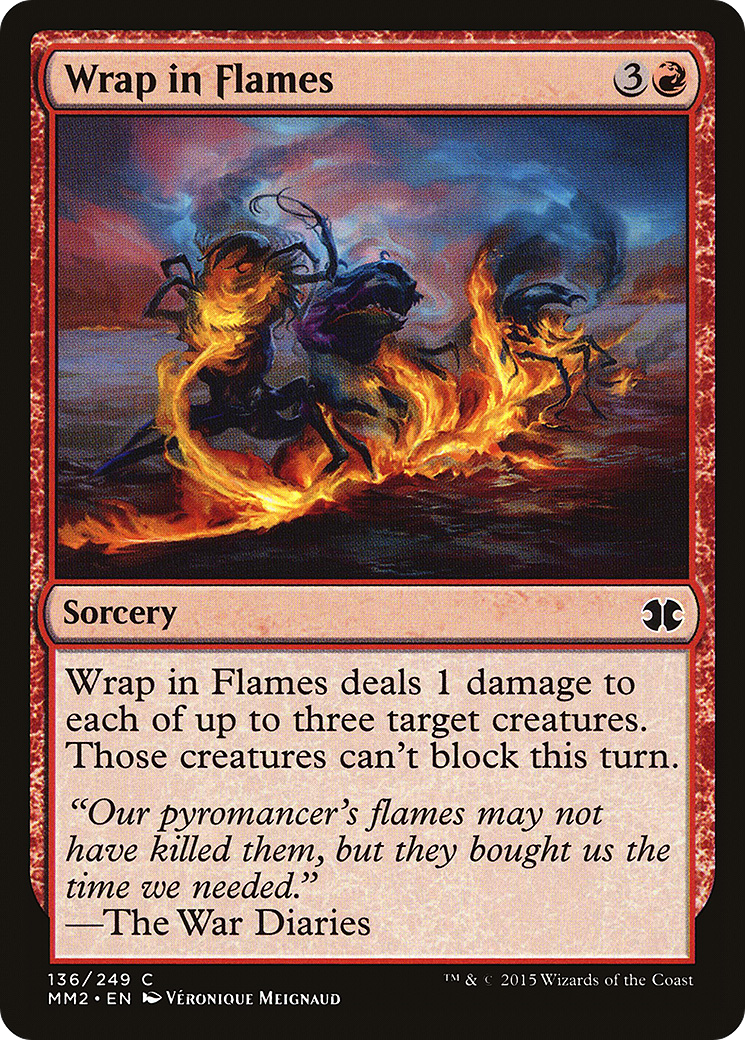 Wrap in Flames (MM2-136)  - Modern Masters 2015