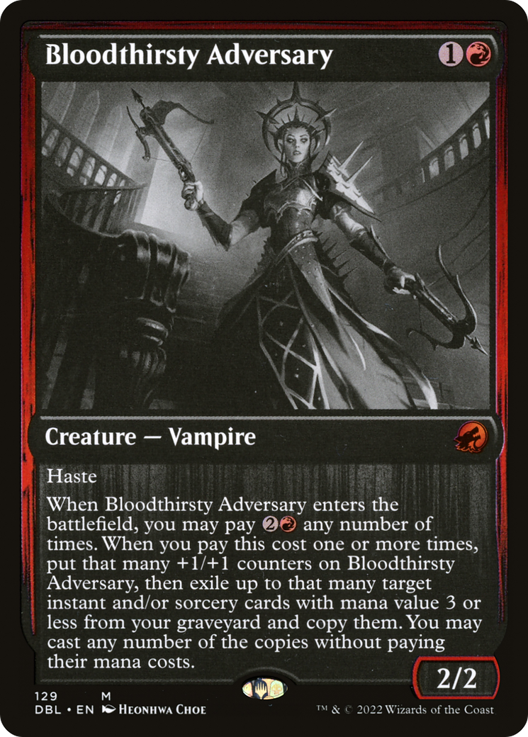 Bloodthirsty Adversary (DBL-129)  - Innistrad: Double Feature