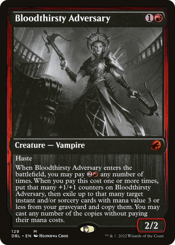 Bloodthirsty Adversary (DBL-129)  Foil - Innistrad: Double Feature