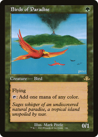 Birds of Paradise (Retro Frame) (DMR-336)  Foil - Dominaria Remastered