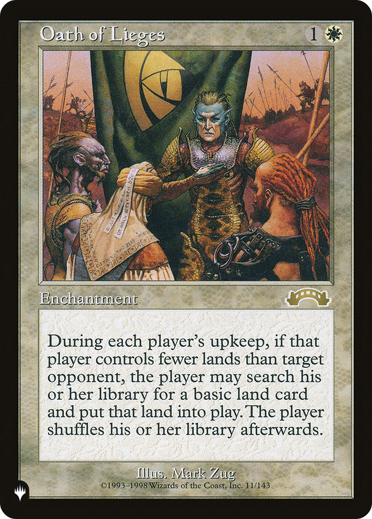 Oath of Lieges (LIST-11/143)  - The List