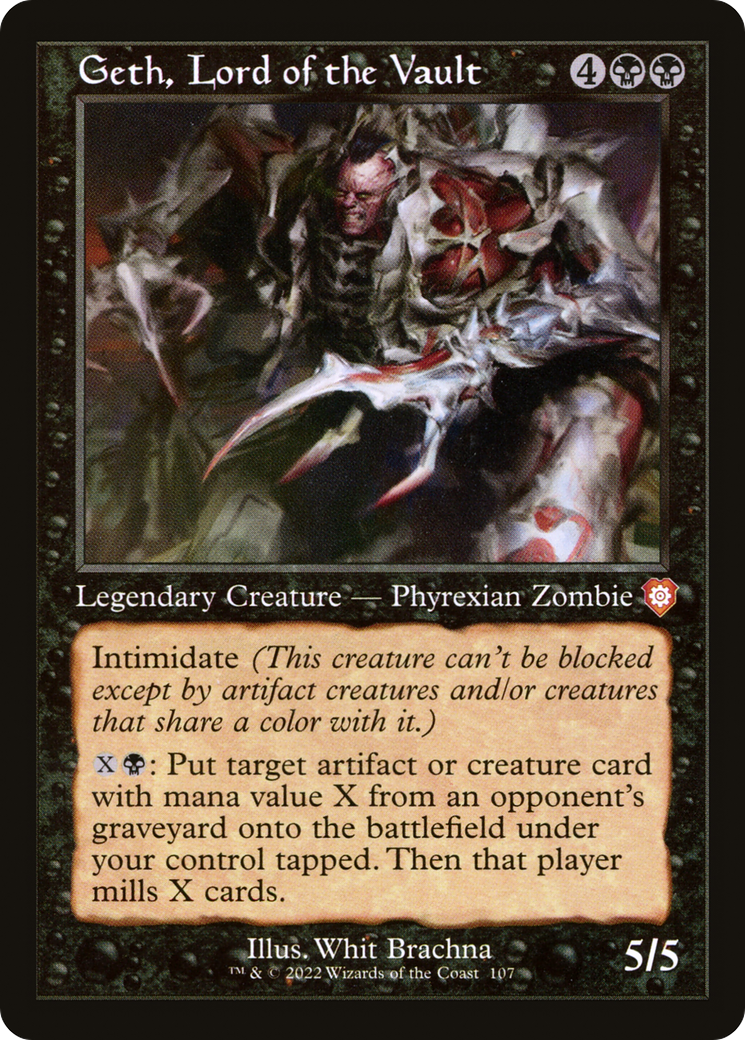 Geth, Lord of the Vault (Retro Frame) (BRC-107)  - The Brothers' War Commander
