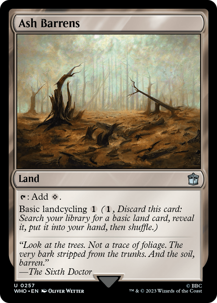 Ash Barrens (WHO-257)  - Doctor Who