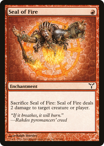 Seal of Fire (DIS-071)  Foil - Dissension