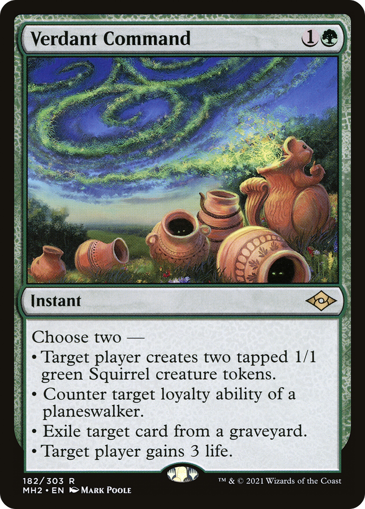 Verdant Command (MH2-182)  Foil - Modern Horizons 2