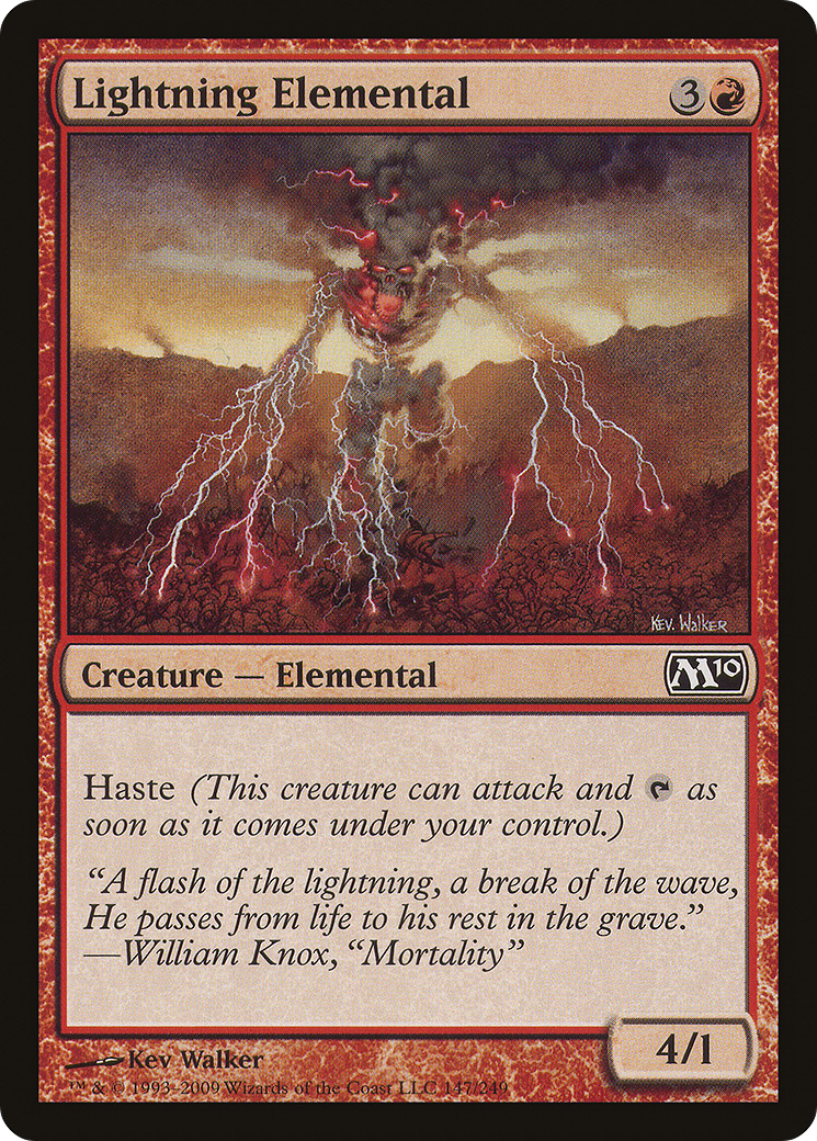 Lightning Elemental (M10-147)  Foil - Magic 2010