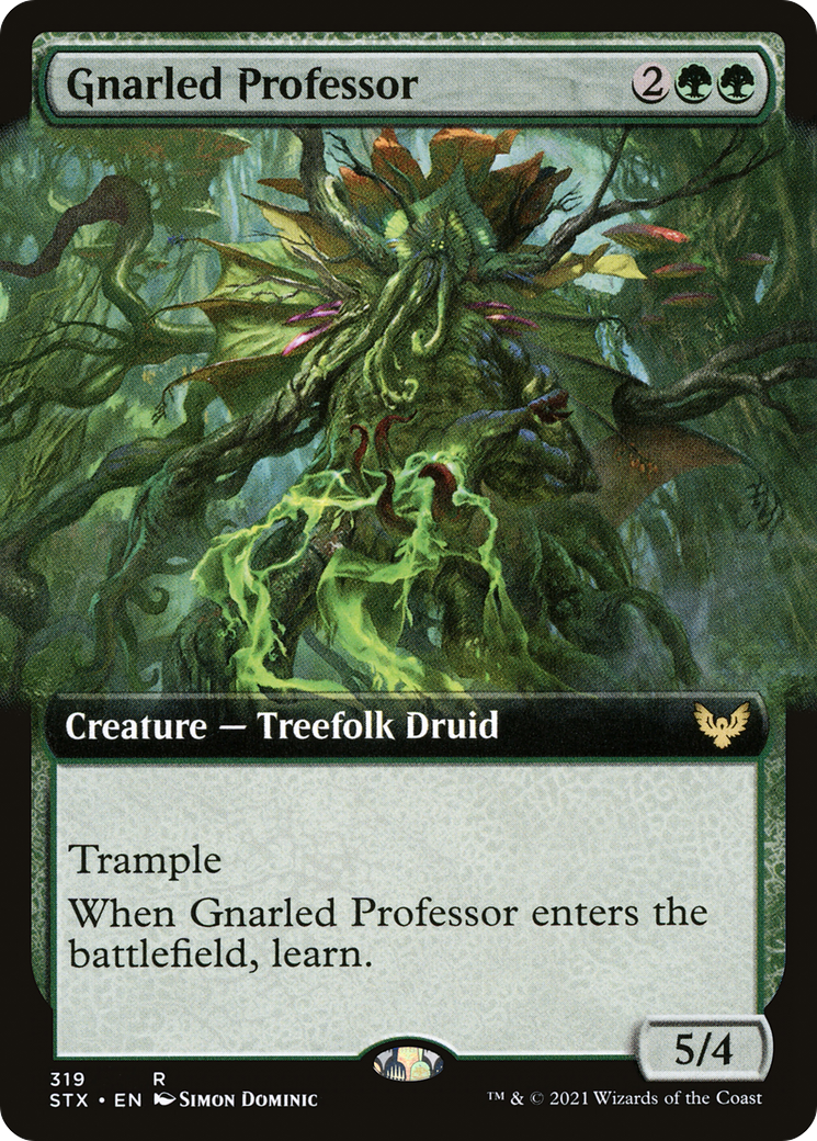 Gnarled Professor (Extended Art) (STX-319)  Foil - Strixhaven: School of Mages: (Extended Art)