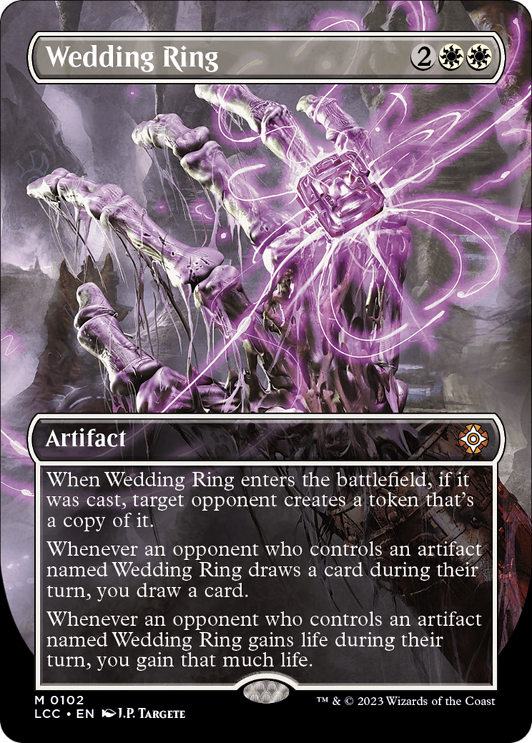 Wedding Ring (Borderless) (LCC-102)  Foil - The Lost Caverns of Ixalan Commander