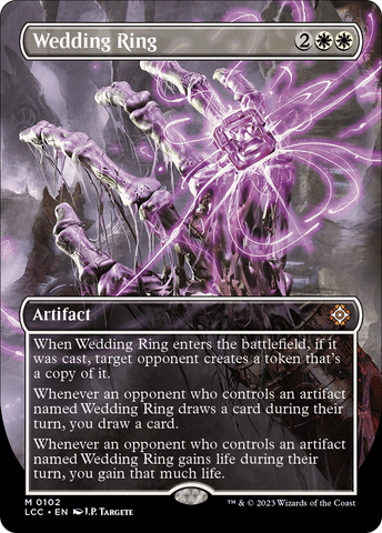 Wedding Ring (Borderless) (LCC-102)  Foil - The Lost Caverns of Ixalan Commander