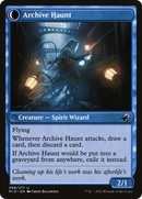 Overwhelmed Archivist (MID-068)  - Innistrad: Midnight Hunt: (Double Faced Transform)