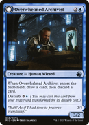 Overwhelmed Archivist (MID-068)  - Innistrad: Midnight Hunt: (Double Faced Transform)