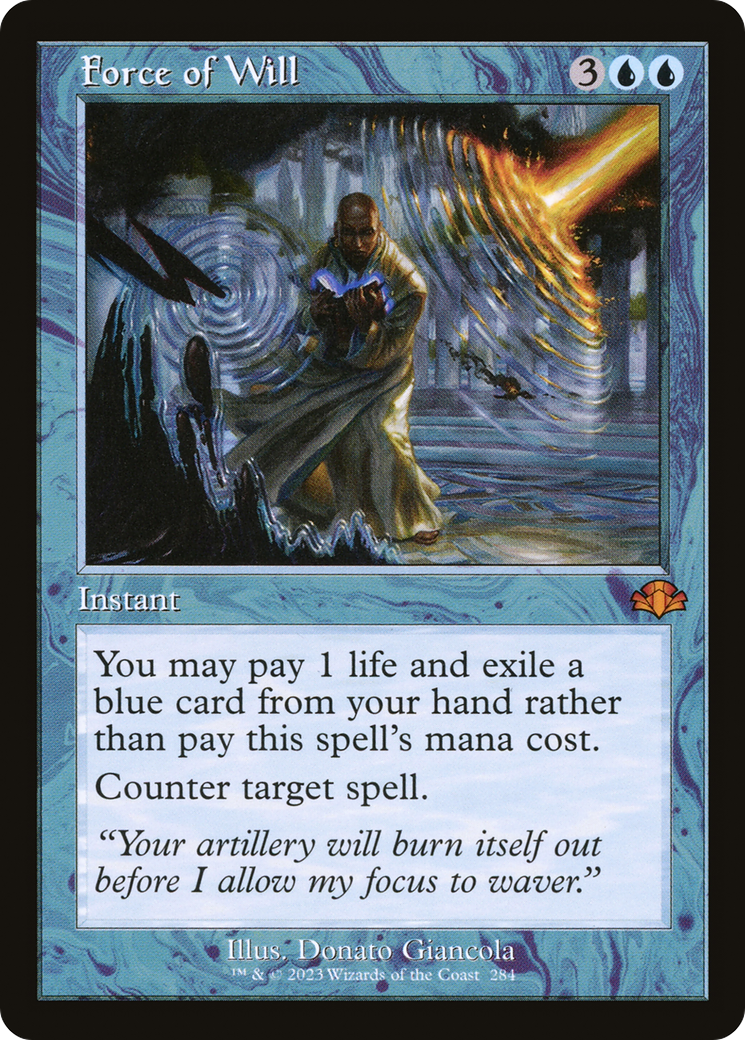 Force of Will (Retro Frame) (DMR-284)  Foil - Dominaria Remastered