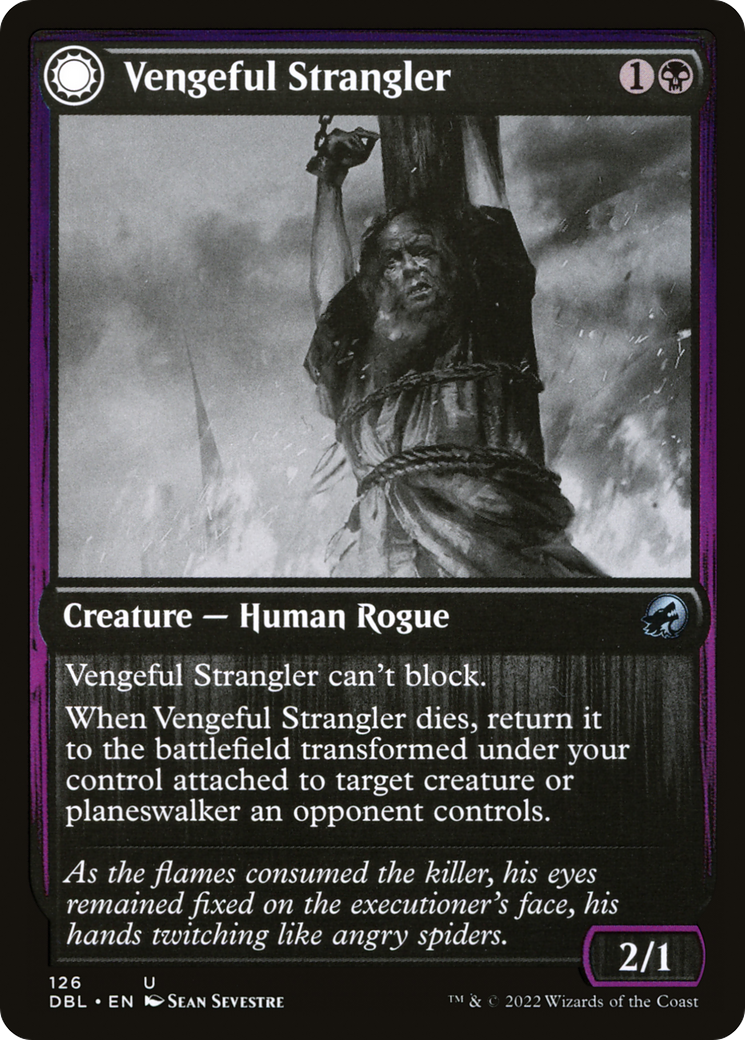 Vengeful Strangler (DBL-126)  - Innistrad: Double Feature: (Double Faced Transform)
