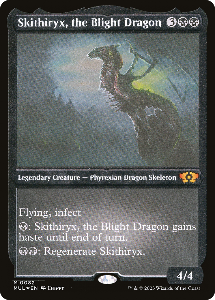 Skithiryx, the Blight Dragon (Foil Etched) (MUL-082)  Foil - Multiverse Legends