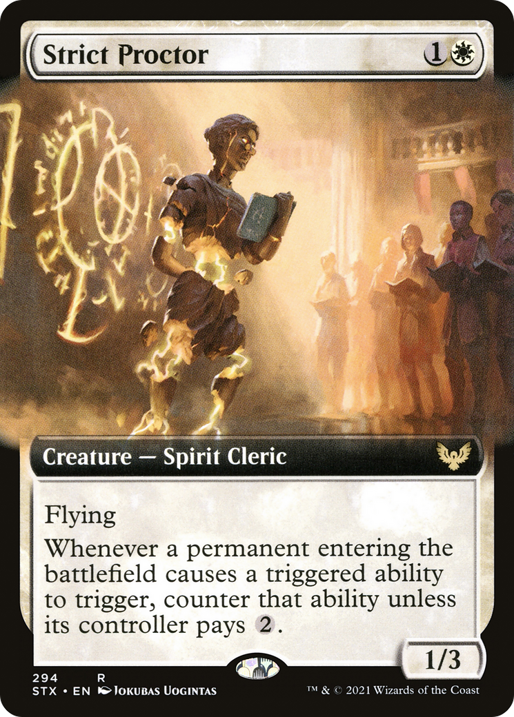 Strict Proctor (Extended Art) (STX-294)  - Strixhaven: School of Mages: (Extended Art)