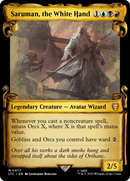 Saruman, the White Hand (Showcase Scrolls) (LTC-477)  Foil - Tales of Middle-earth Commander: (Showcase)