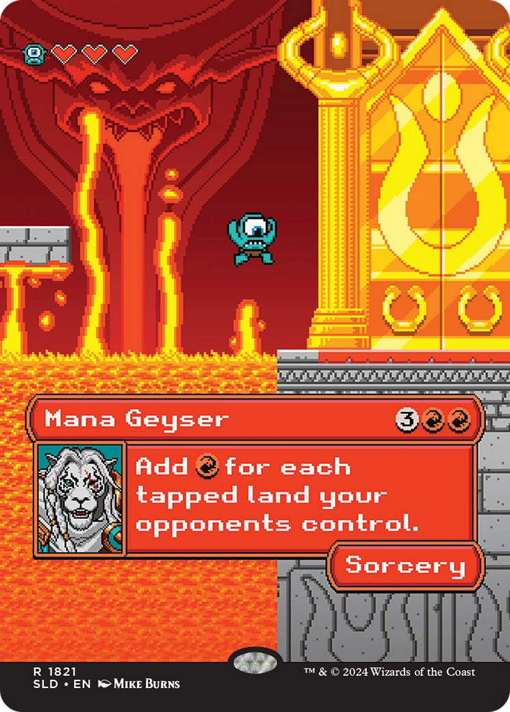 Mana Geyser (SLD-1821)  - Secret Lair Drop (Borderless)