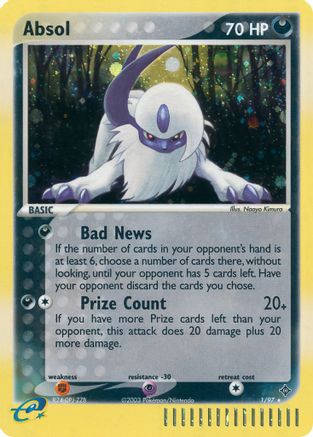 Absol 001  - Holofoil Dragon - Holo Rare
