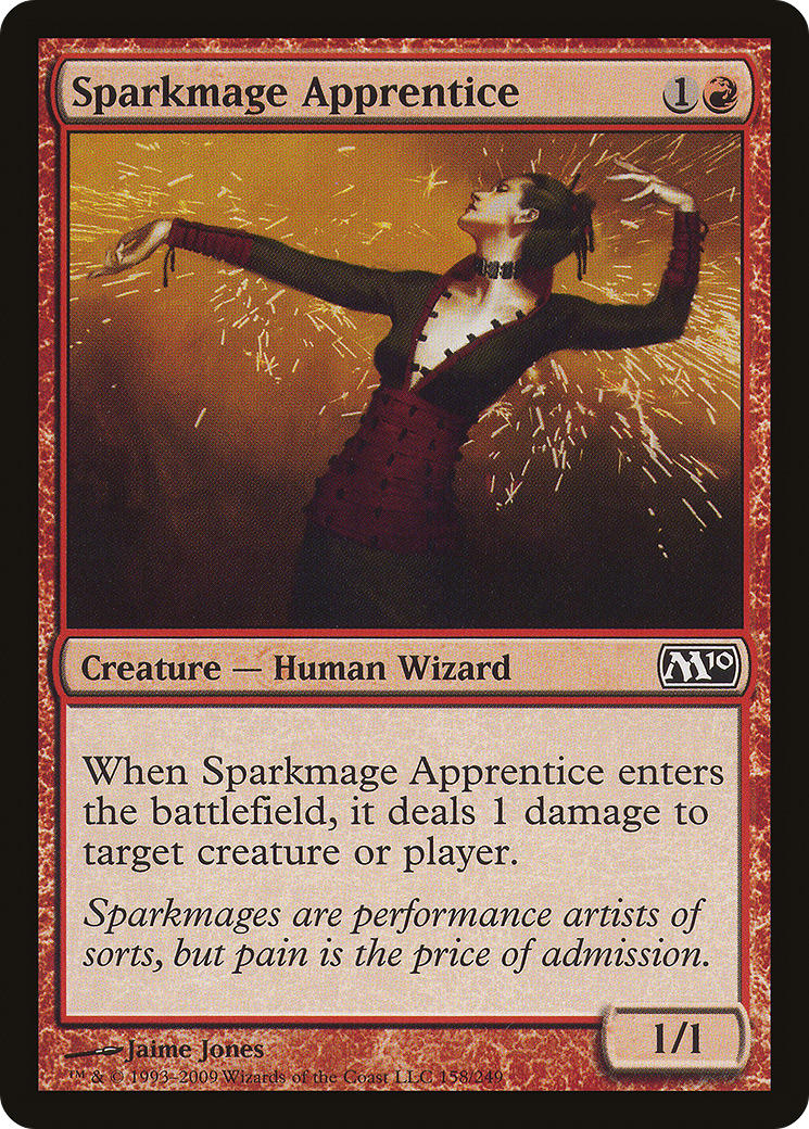 Sparkmage Apprentice (M10-158)  - Magic 2010