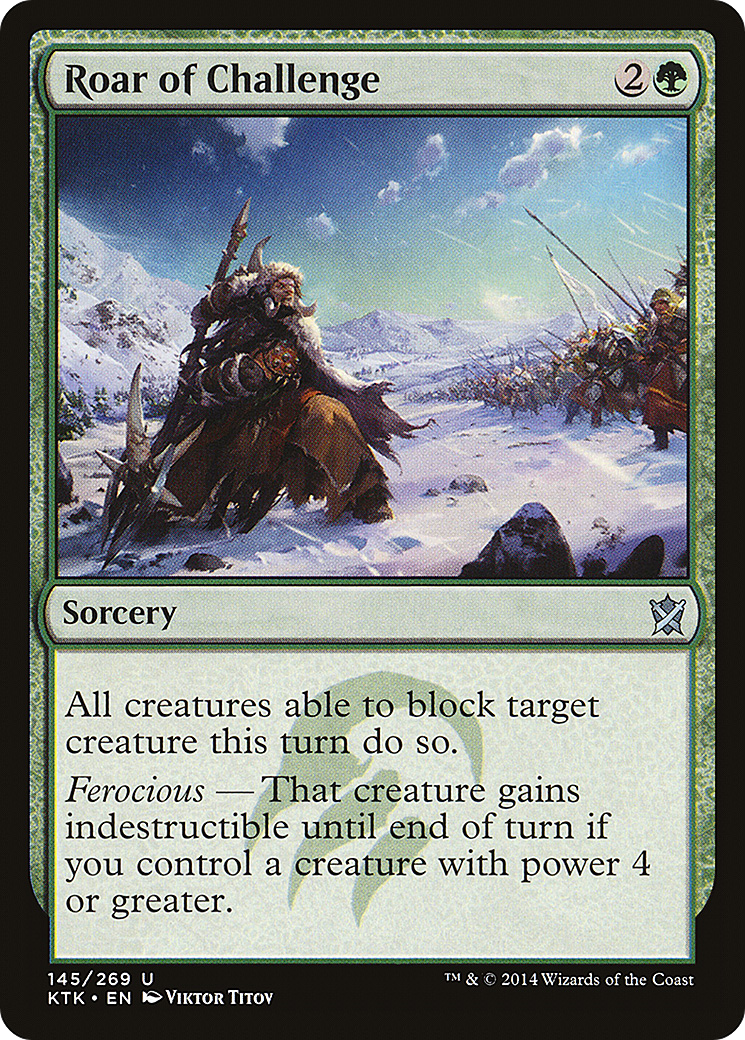 Roar of Challenge (KTK-145) - Khans of Tarkir