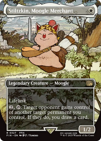 Stiltzkin, Moogle Merchant (Borderless) (FIN-327)  Foil - FINAL FANTASY
