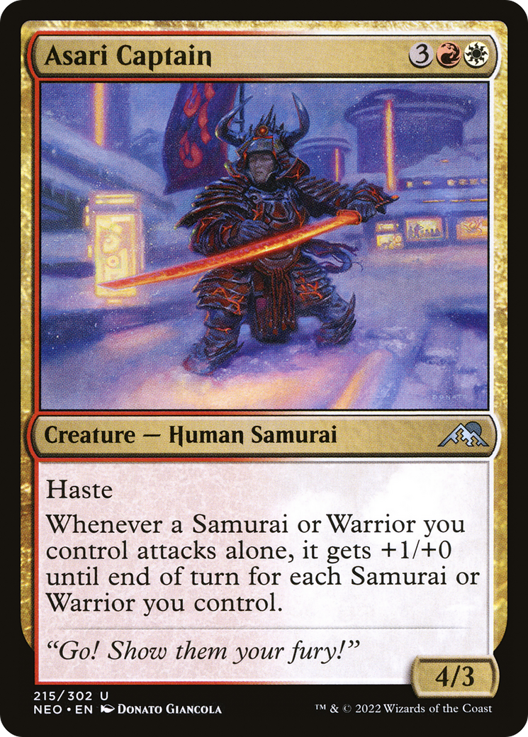 Asari Captain (NEO-215)  Foil - Kamigawa: Neon Dynasty