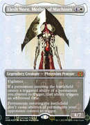 Elesh Norn, Mother of Machines (Concept Praetor) (Step-and-Compleat Foil) (ONE-421)  Foil - Phyrexia: All Will Be One (Borderless)