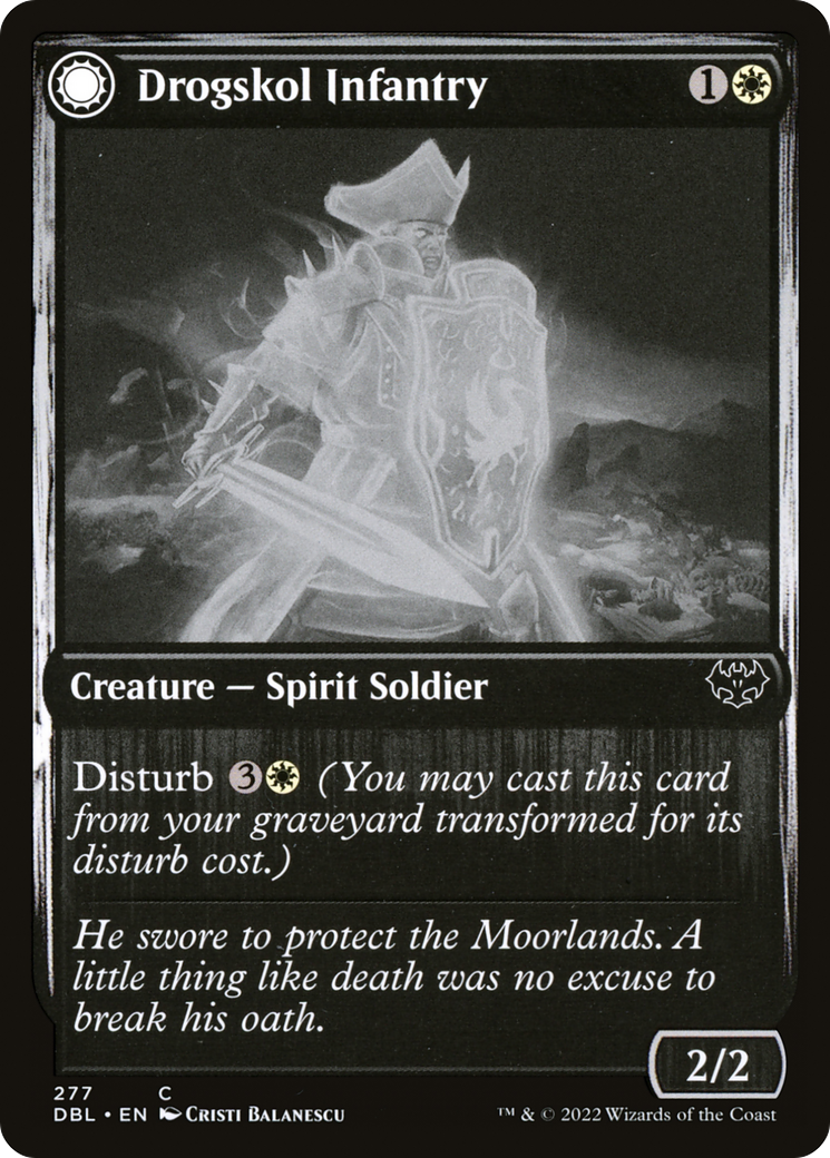 Drogskol Infantry (DBL-277)  - Innistrad: Double Feature: (Double Faced Transform)