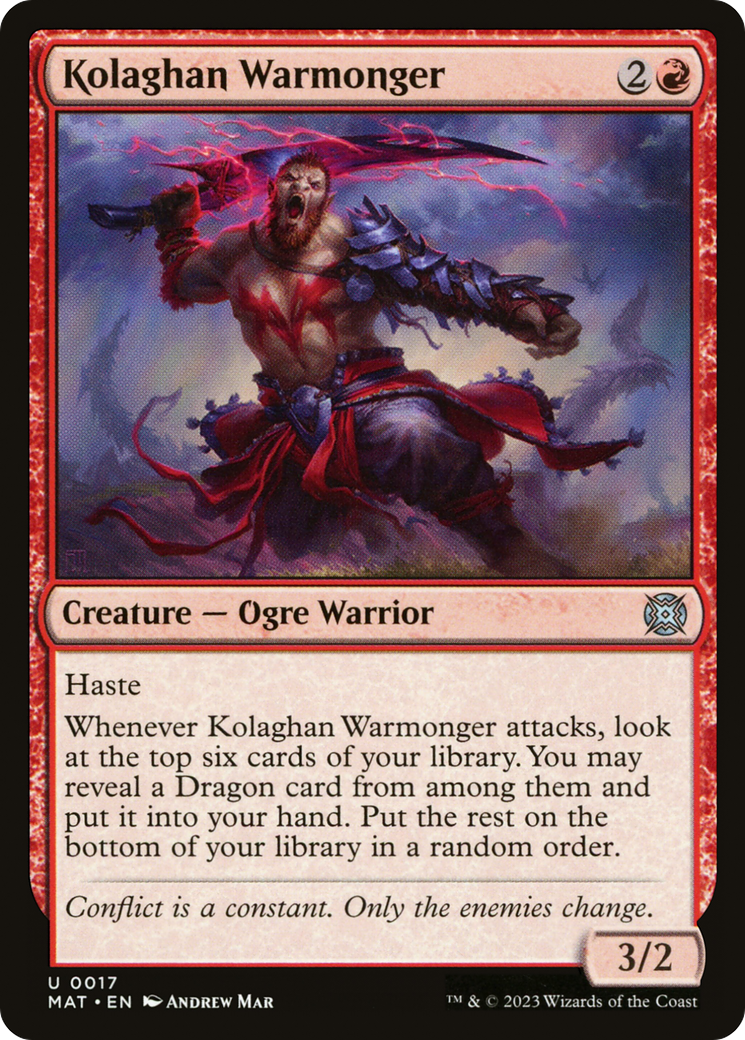 Kolaghan Warmonger (MAT-017) - March of the Machine: The Aftermath Foil