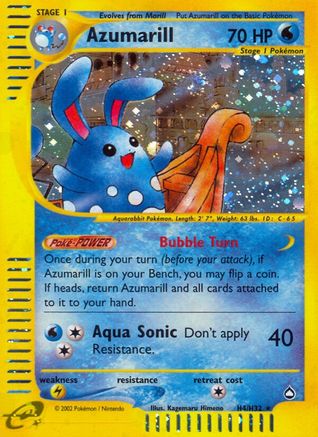 Azumarill (H4) 0H4  - Holofoil Aquapolis - Holo Rare