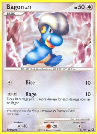 Bagon 076  - Reverse Holofoil Secret Wonders - Common