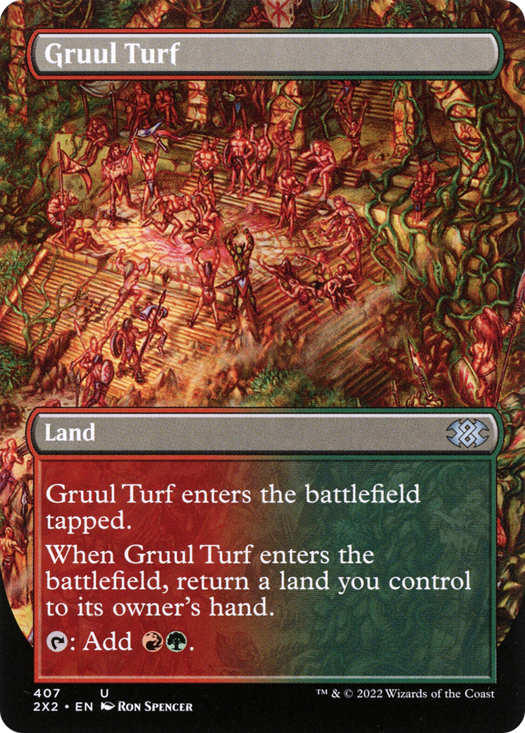 Gruul Turf (Borderless) (2X2-407)  - Double Masters 2022