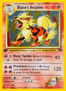 Blaine's Arcanine 001/132  - 1st Edition Holofoil Gym Challenge - Holo Rare