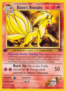 Blaine's Ninetales 021/132  - 1st Edition Gym Challenge - Rare