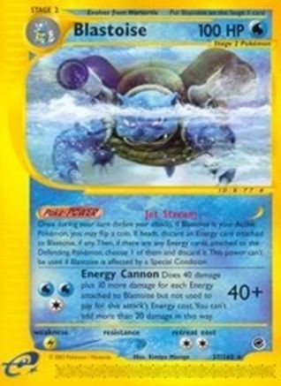 Blastoise (37) 037  - Reverse Holofoil Expedition - Rare
