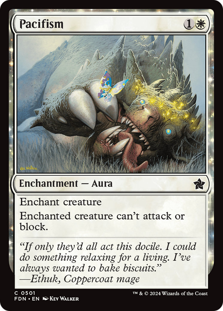 Pacifism (FDN-501)  - Foundations: (enchantment)