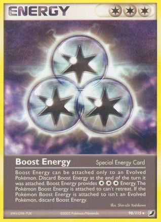 Boost Energy 098  - Reverse Holofoil Unseen Forces - Uncommon