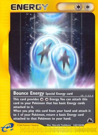 Bounce Energy 142  - Reverse Holofoil Skyridge - Uncommon