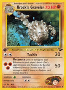 Brock's Graveler 034/132  - 1st Edition Gym Challenge - Uncommon