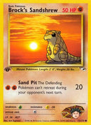 Brock's Sandshrew (72) 072/132  - 1st Edition Gym Heroes - Common