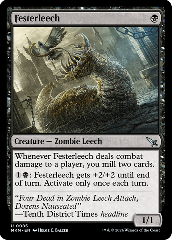 Festerleech (MKM-085)  Foil - Murders at Karlov Manor
