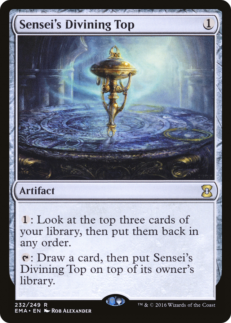 Sensei's Divining Top (EMA-232)  Foil - Eternal Masters
