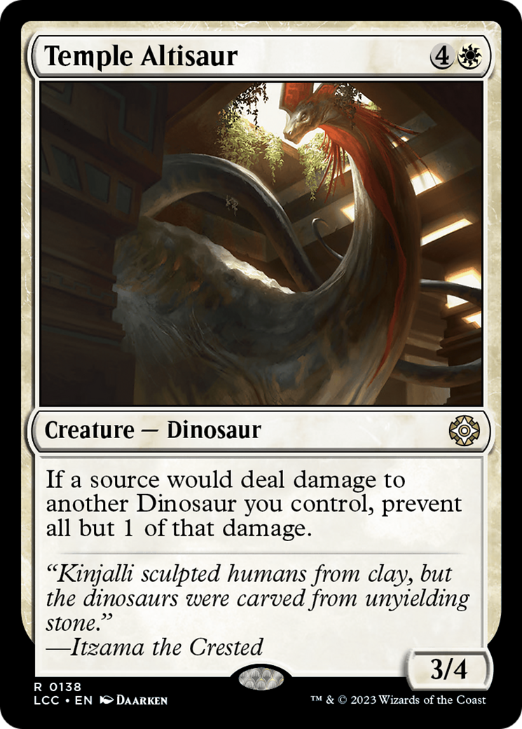 Temple Altisaur (LCC-138)  - The Lost Caverns of Ixalan Commander